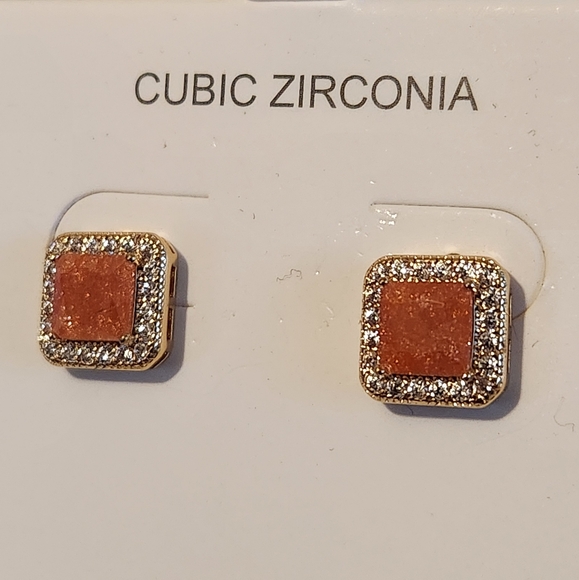 DOLCE GIOVANNA, CZ EARRINGS, NIB - Picture 3 of 6
